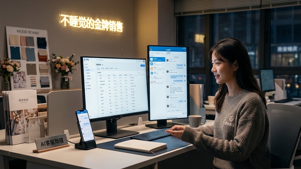 给本地一家婚庆公司做了个AI客服，省了一个人