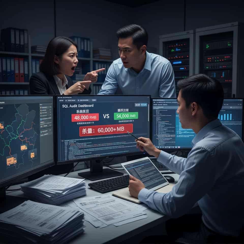 西安某物流公司系统数据对不上，财务差点报警，我用 SQL 审计查出真相