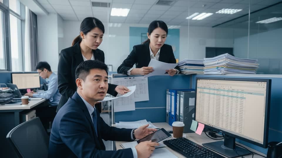 销售团队处理客户数据和跟进记录场景