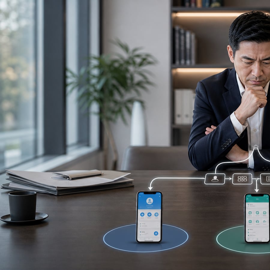App、小程序、网页系统到底选哪个？老板别按面子选，要按业务路径选